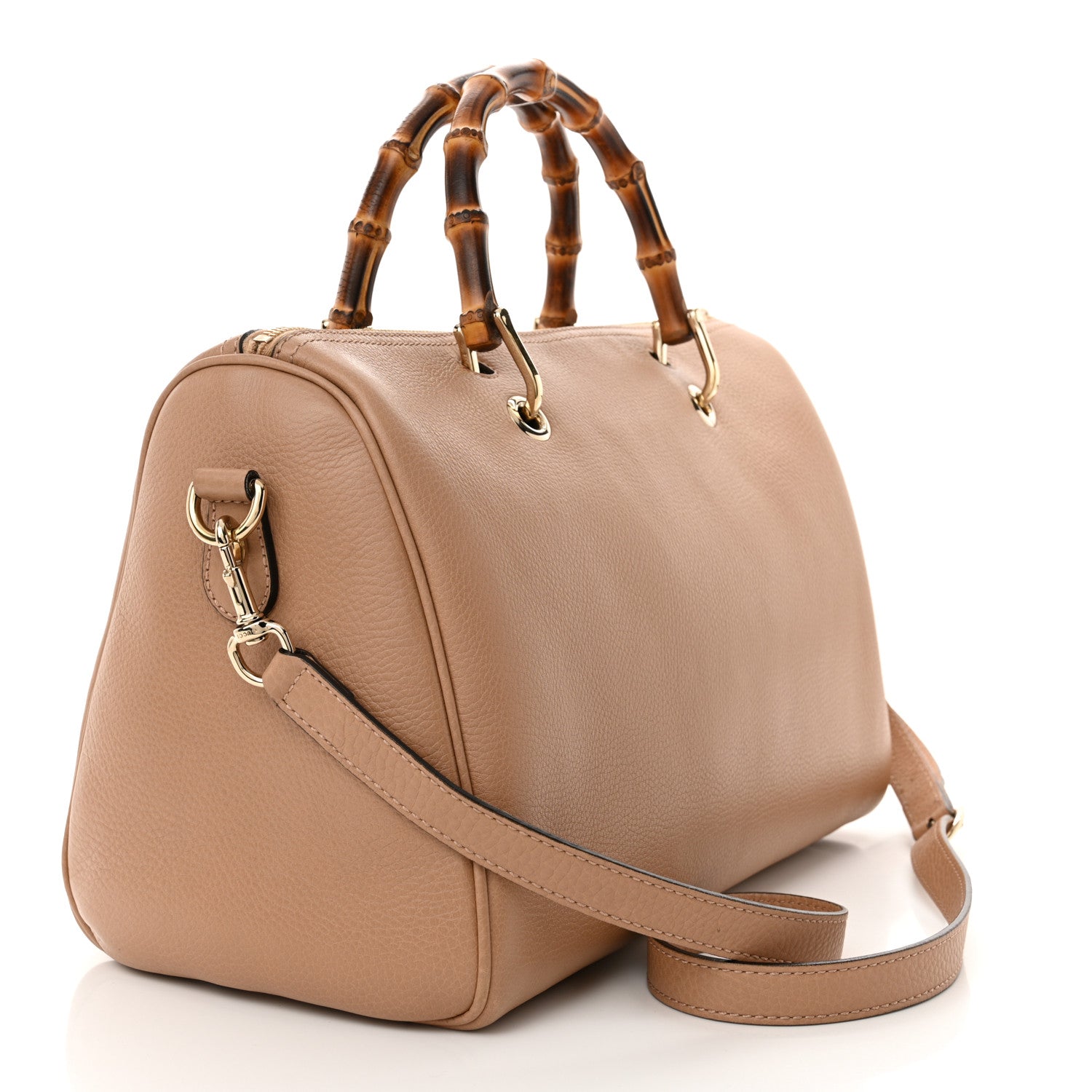 Gucci Calfskin Medium Bamboo Shopper Boston Camelia 3 of 11