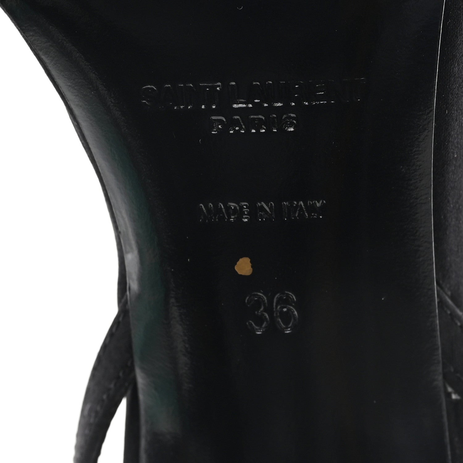 Saint Laurent Crepe Satin Crystal New Nuit 90 Ankle Strap Sandals 36 Black 7 of 10