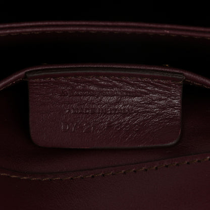 Salvatore Ferragamo Calfskin Thalia Flap Shoulder Bag Wine 6 of 9