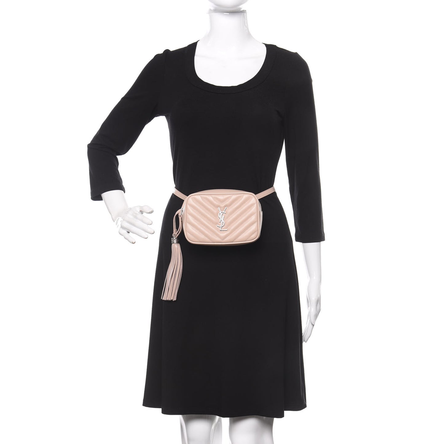 Calfskin Matelasse Monogram Lou Belt Bag Rose Poudre