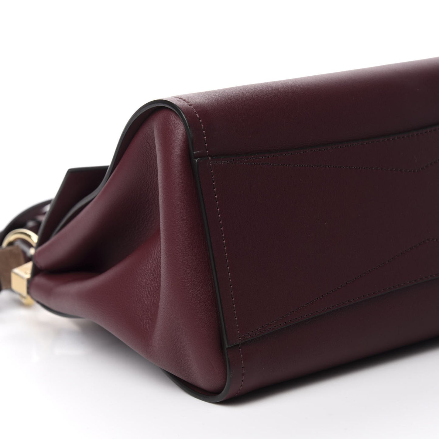 Calfskin Small Mystic Shoulder Bag Aubergine