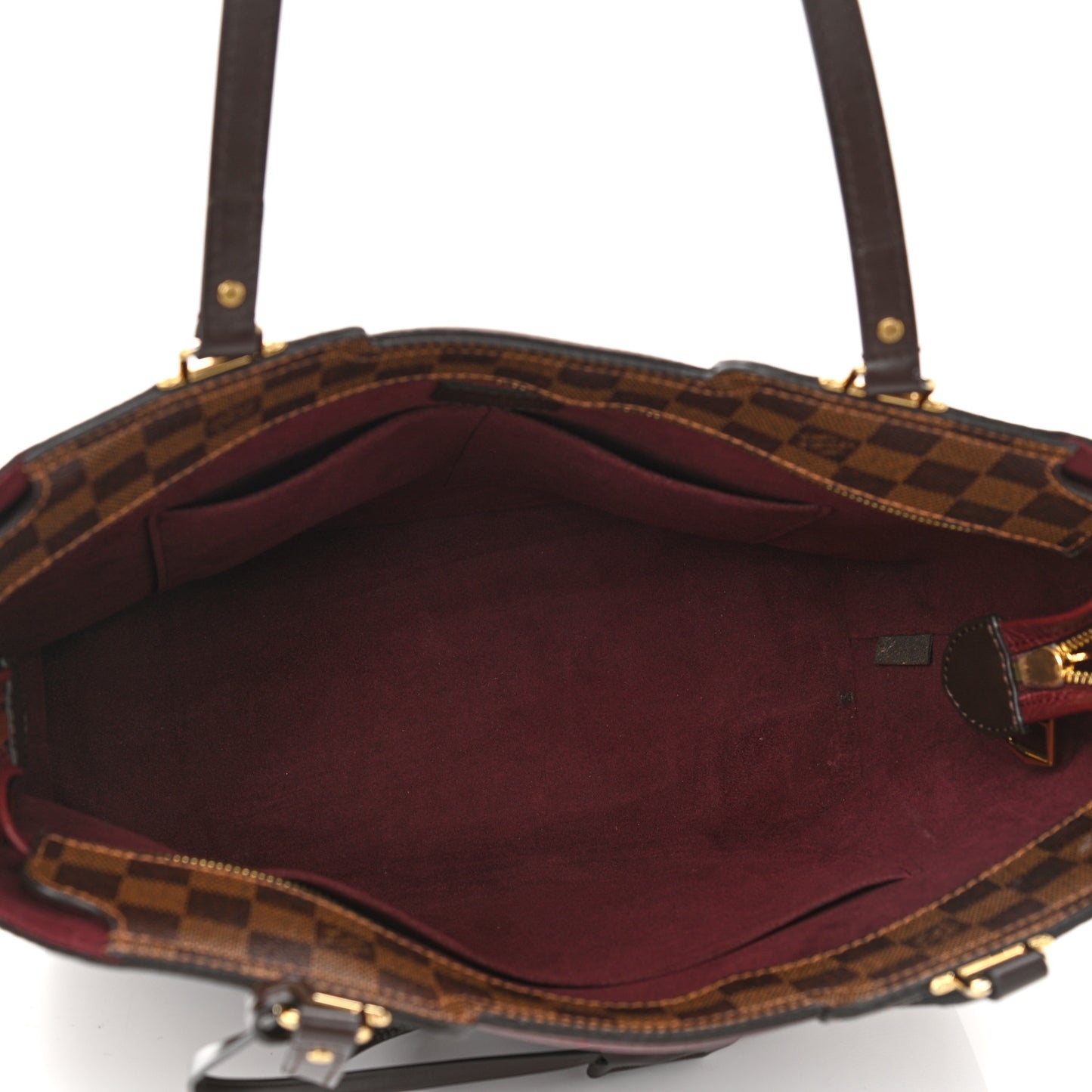 Damier Ebene Taurillon Jersey Bordeaux