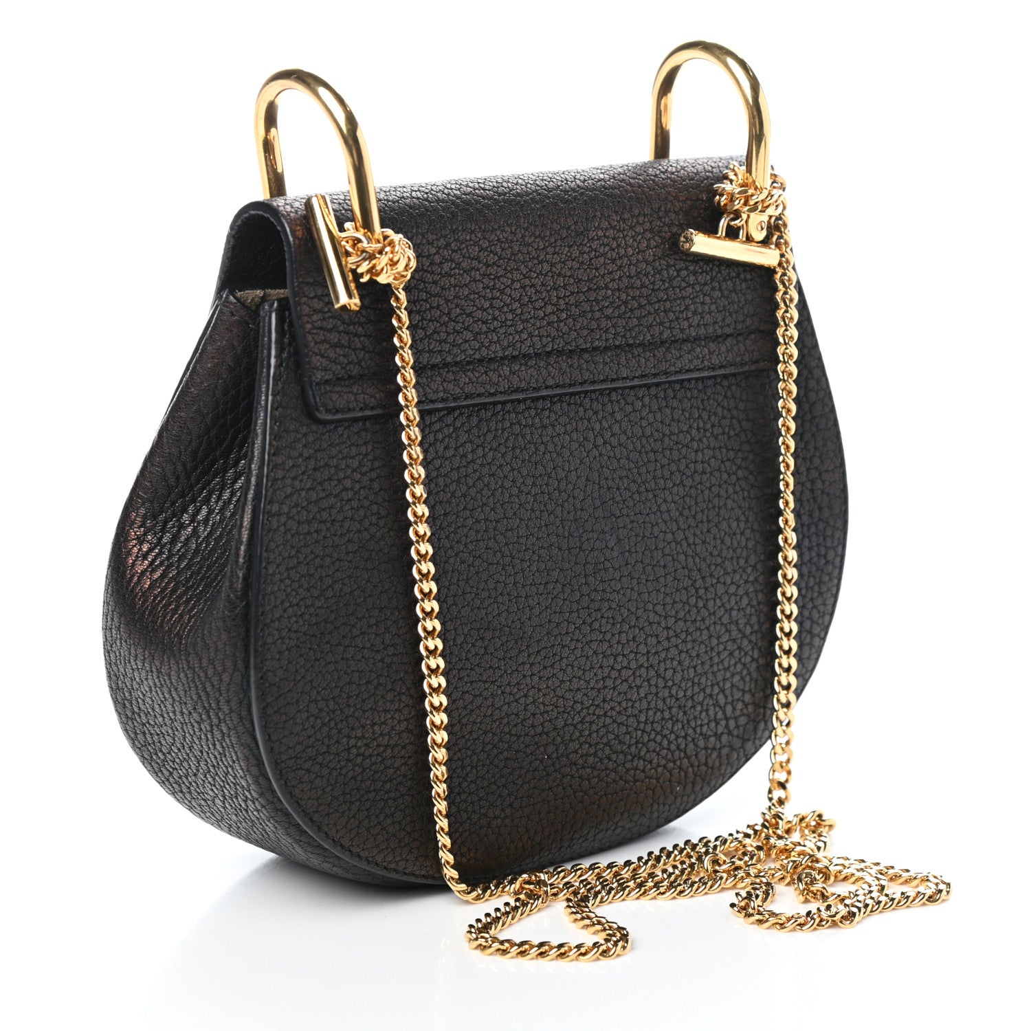 Chloe Grained Lambskin Mini Drew Shoulder Bag Black 3 of 10