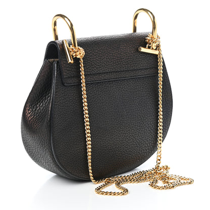 Chloe Grained Lambskin Mini Drew Shoulder Bag Black 3 of 10