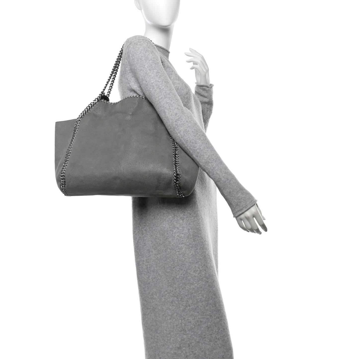 Shaggy Deer Falabella Reversible Tote Light Grey