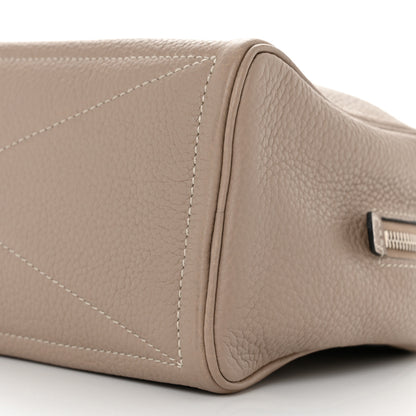 Hermes Taurillon Clemence Victoria II Toilet Case Gris Tourterelle 9 of 9