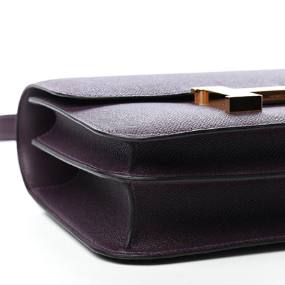 Hermes Epsom Constance 24 Raisin 8 of 9
