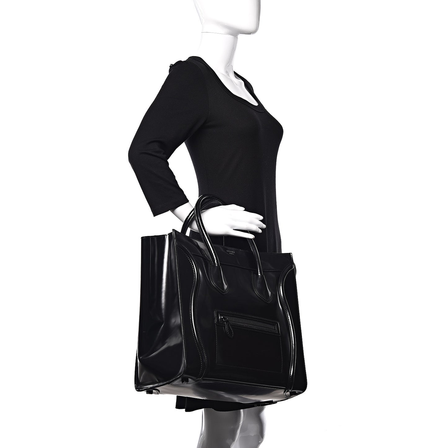 Spazzolato Calfskin Mini Luggage Black