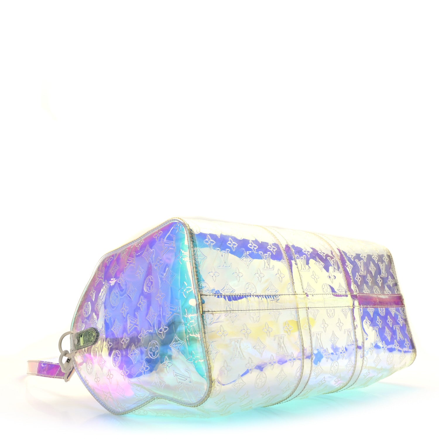 Louis Vuitton PVC Monogram Keepall Bandouliere 50 Iridescent Prism 3 of 9