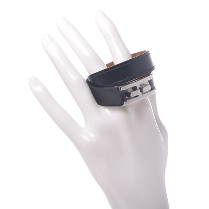 Hermes Box Drag Double Tour Bracelet T1 Black 2 of 6