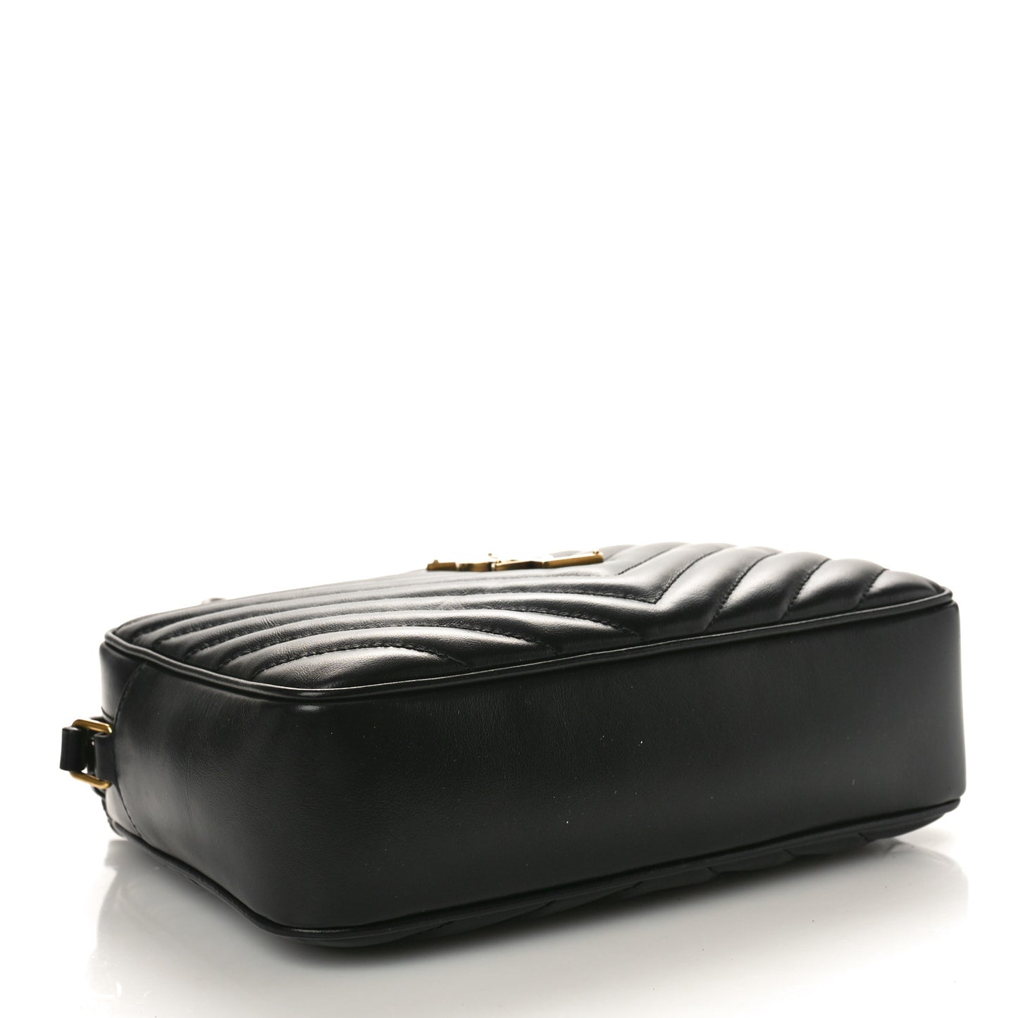 Calfskin Matelasse Monogram Lou Camera Bag Black