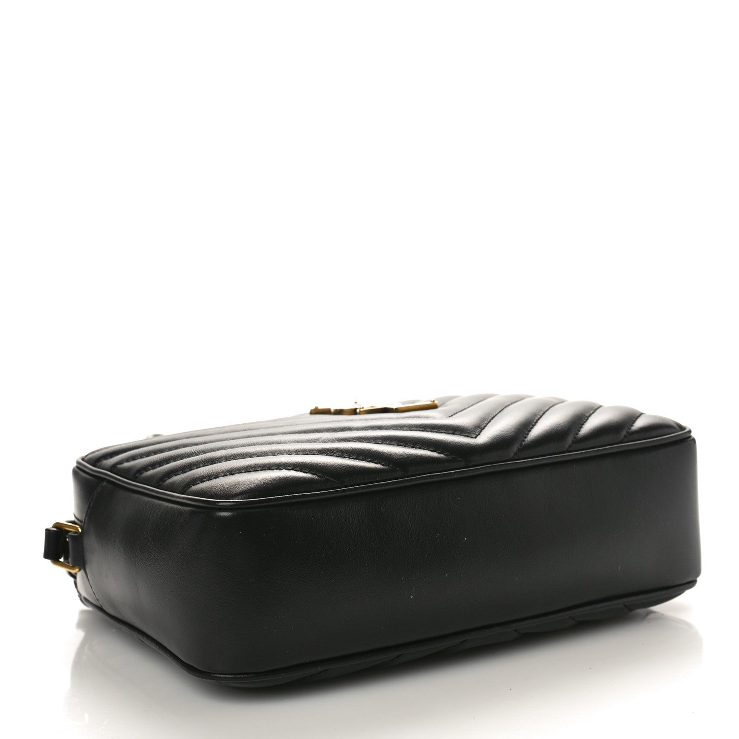 Saint Laurent Calfskin Matelasse Monogram Lou Camera Bag Black 4 of 10