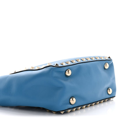 Valentino Garavani Vitello Mini Rockstud Tote Light Blue 8 of 11