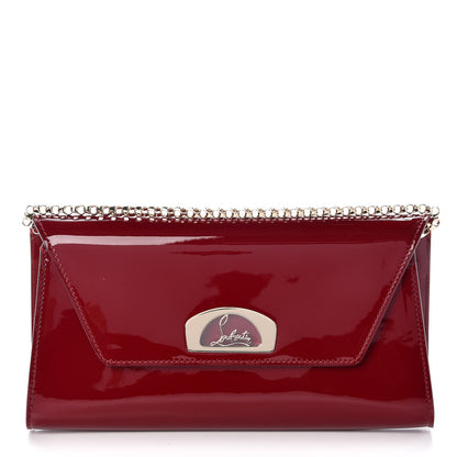 Christian Louboutin Patent Vero Dodat Clutch Carmin 1 of 7