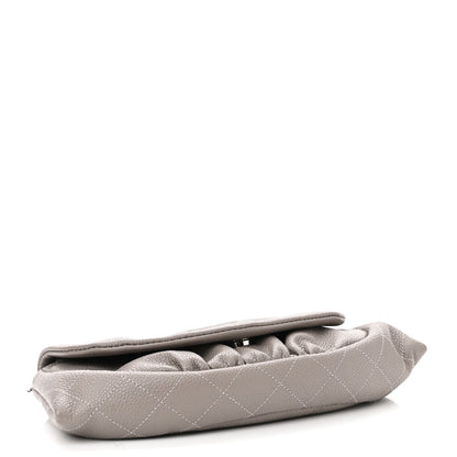 Chanel Caviar Half Moon Wallet On Chain WOC Light Grey 4 of 10