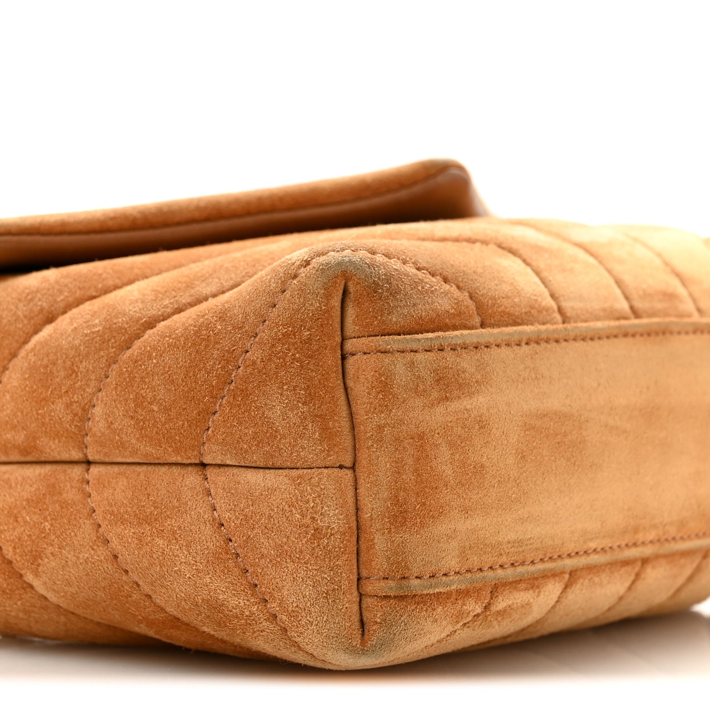 Suede Toy Loulou Shoulder Bag Cinnamon