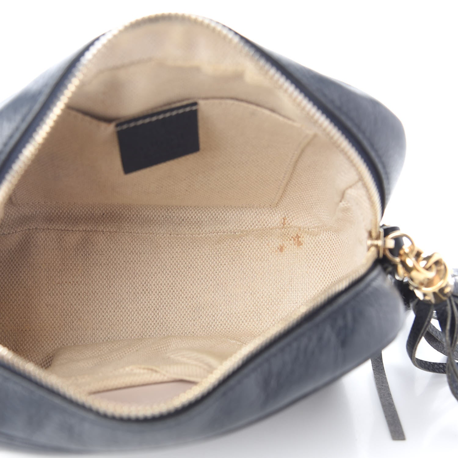 Gucci Pebbled Calfskin Small Soho Disco Bag Blue 5 of 12