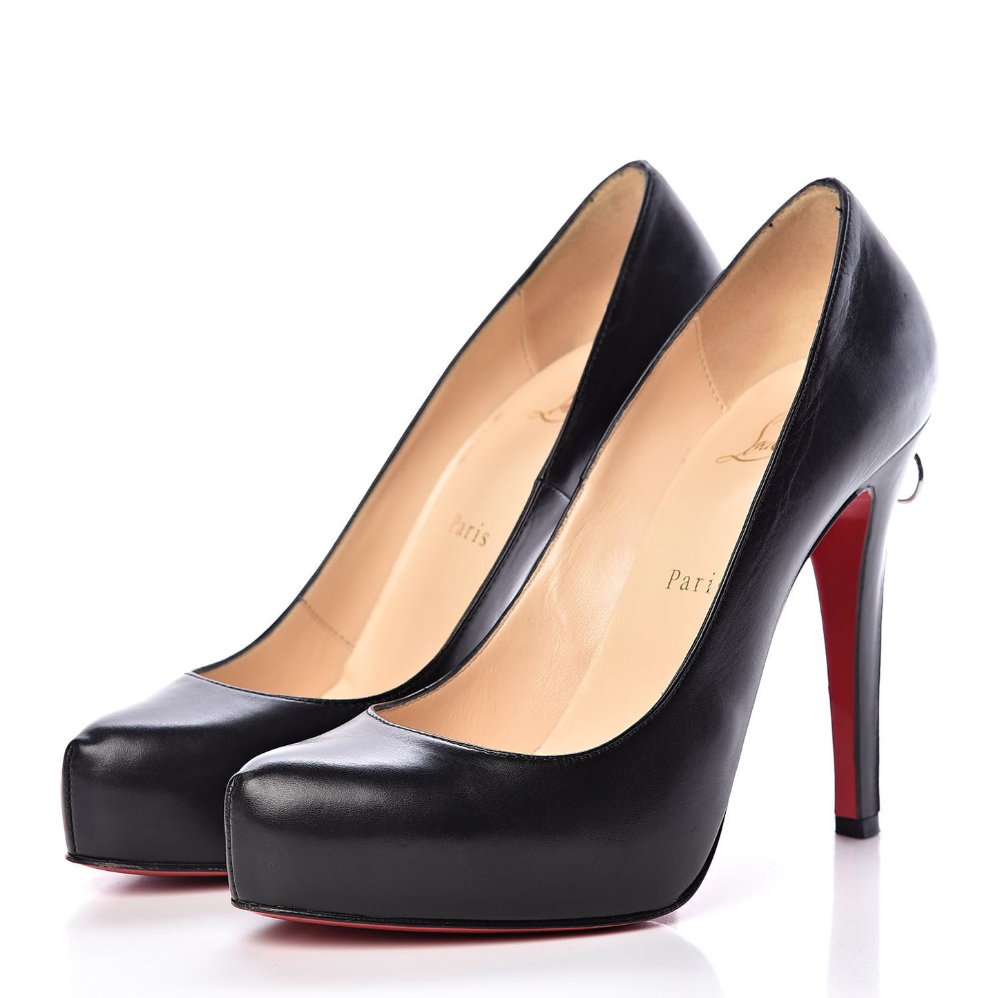 Calfskin Rolando Zip 120 Pumps 37.5 Black