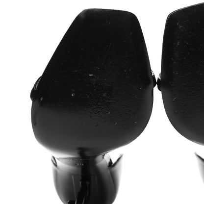 Saint Laurent Patent Calfskin Opyum 110 Sandals 38 Black 6 of 11