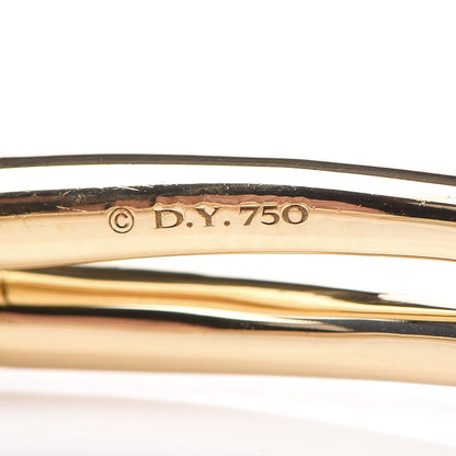 David Yurman 18K Yellow Gold Continuance Center Twist Bracelet 4 of 6