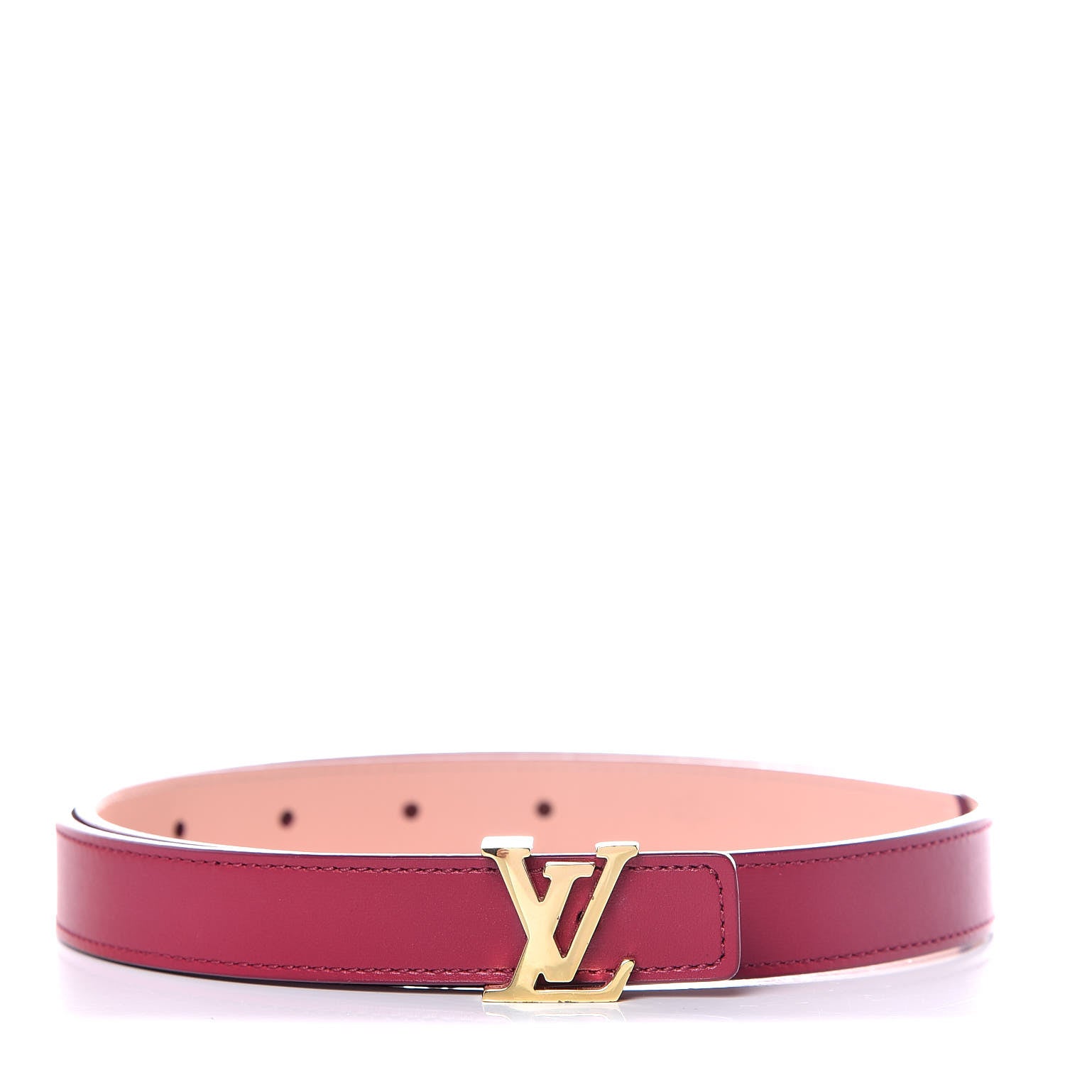 Louis Vuitton Calfskin 20mm LV Initiales Belt 70 28 Fuchsia 1 of 8