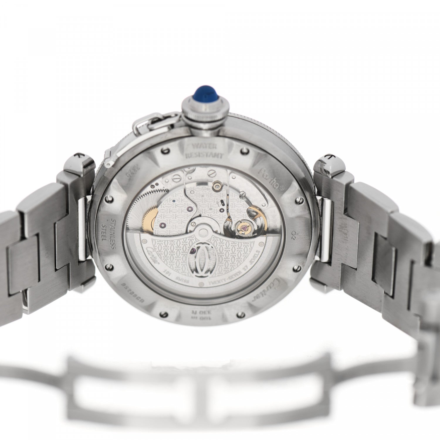 Cartier Stainless Steel 38mm Pasha C Grille Automatic Watch 4 of 5