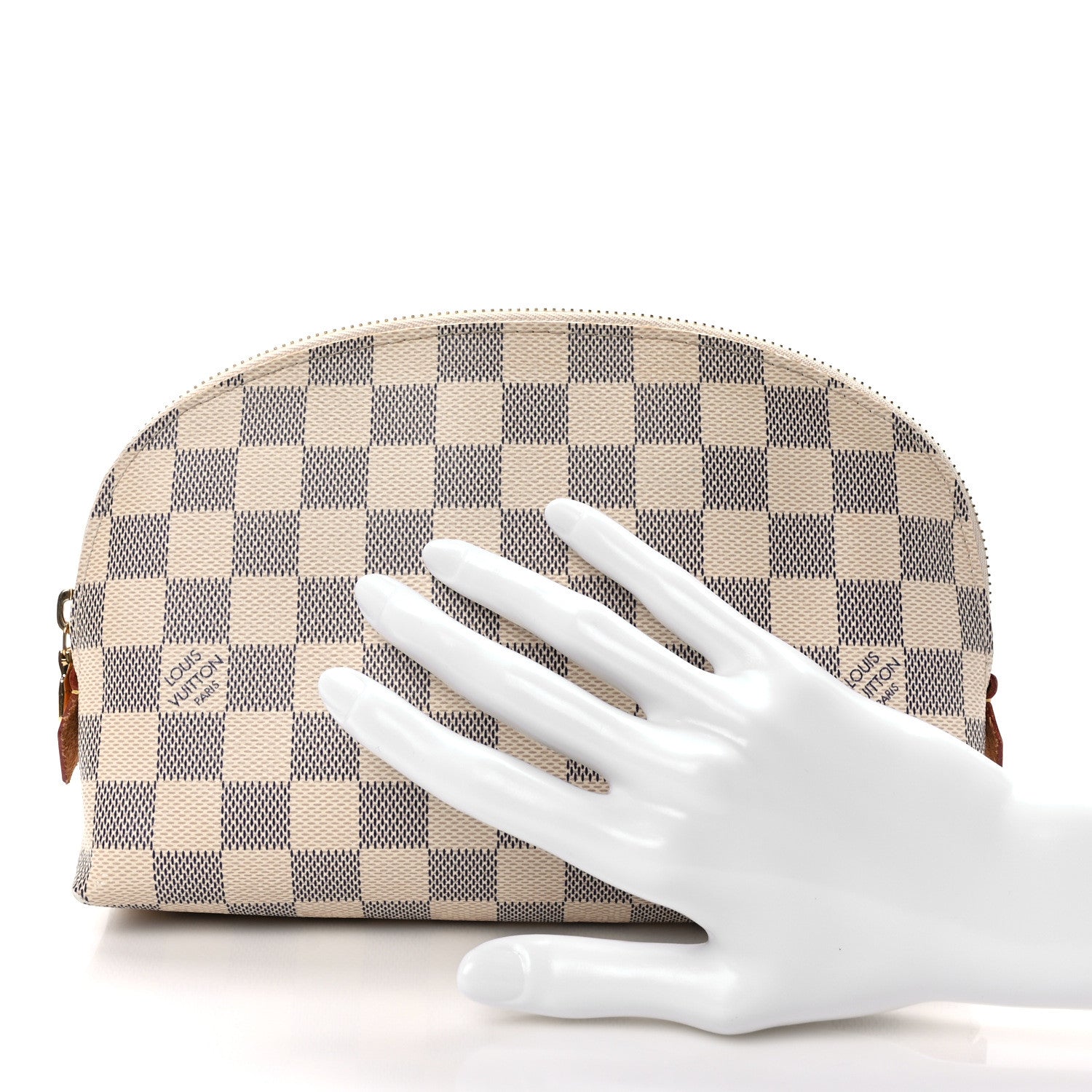 Louis Vuitton LOUIS VUITTON Damier Azur Cosmetic Pouch GM 2 of 9