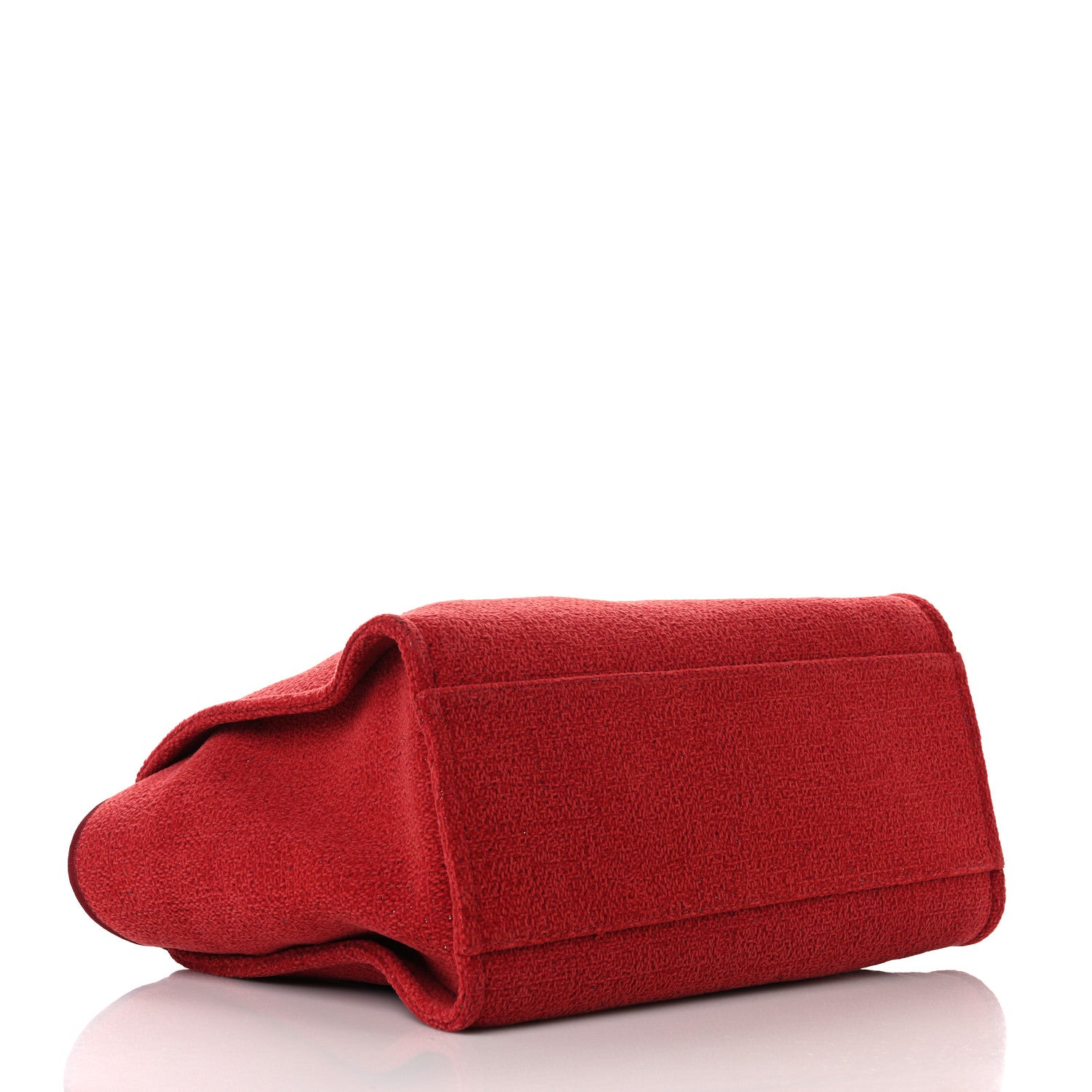 Chanel Lurex Boucle Medium Deauville Tote Red 4 of 10