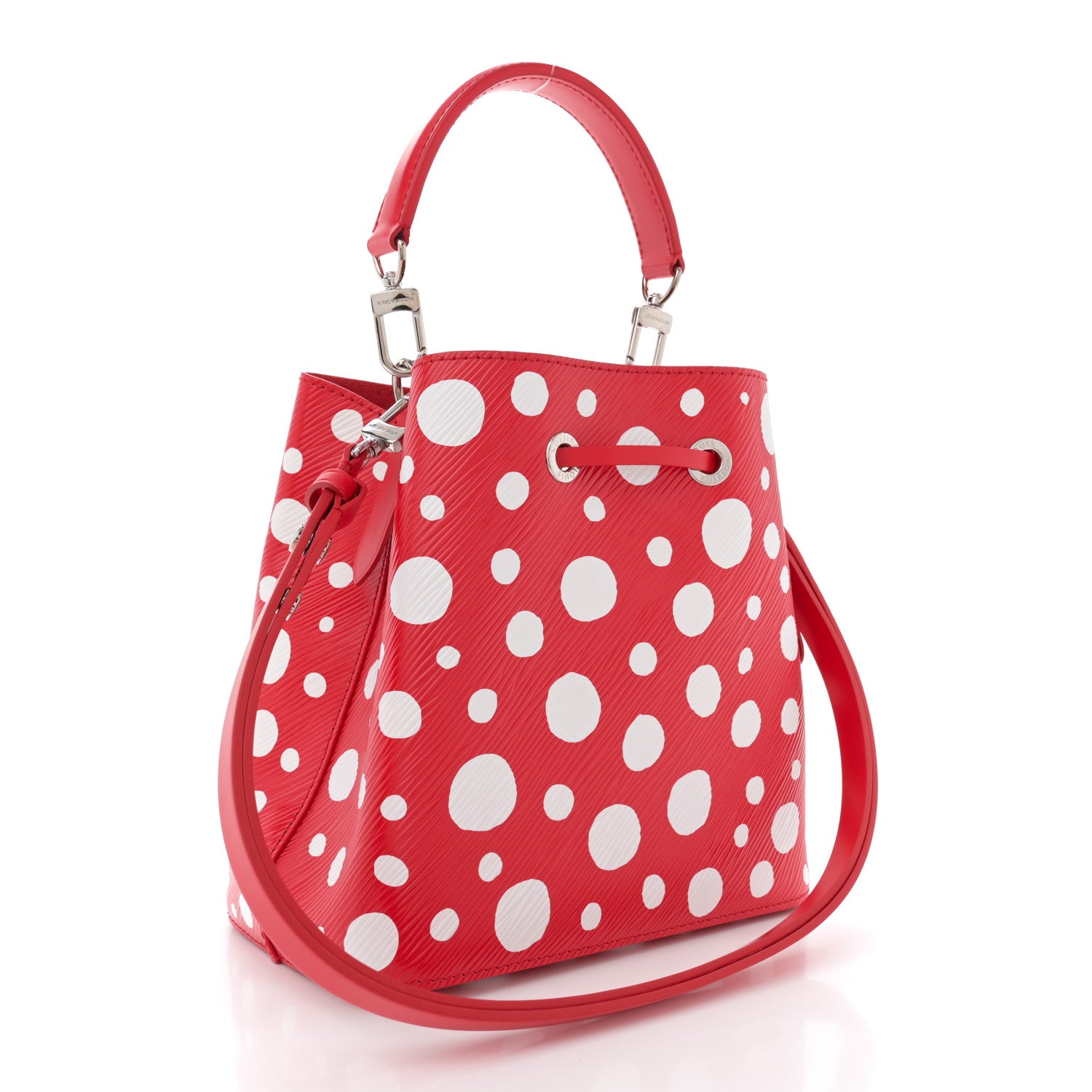 Louis Vuitton LV X YK Epi Neonoe BB Rouge White 3 of 9