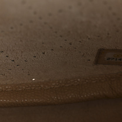 Chanel Grained Calfskin Perforated Small Flap Hobo Beige 7 of 10