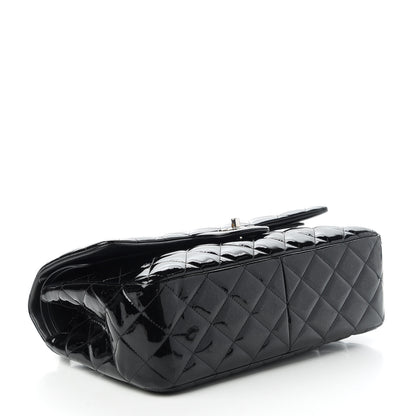 Chanel Patent Quilted Jumbo Double Flap Black 4 of 10