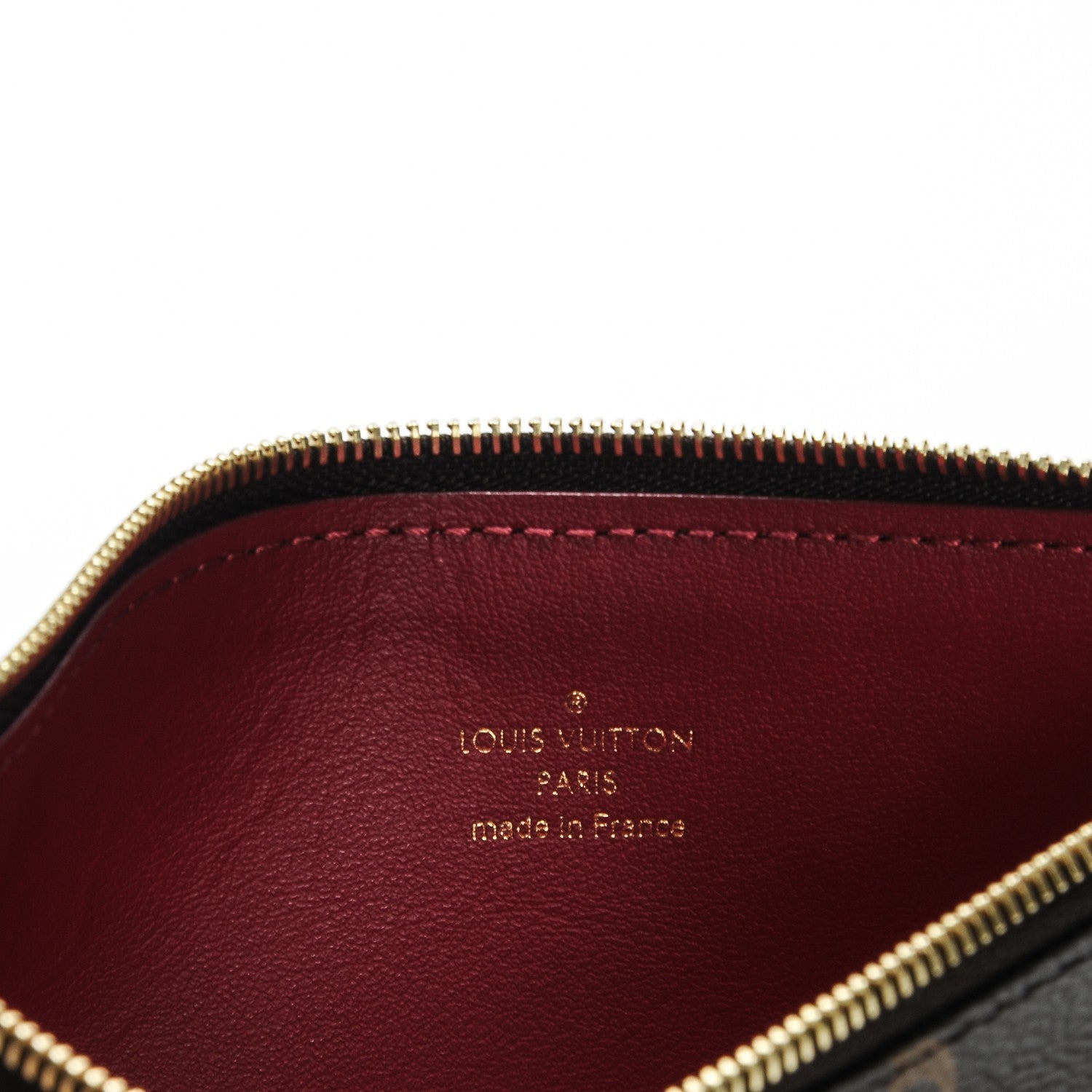 Louis Vuitton Monogram Felicie Chain Wallet Zippered Insert 6 of 6