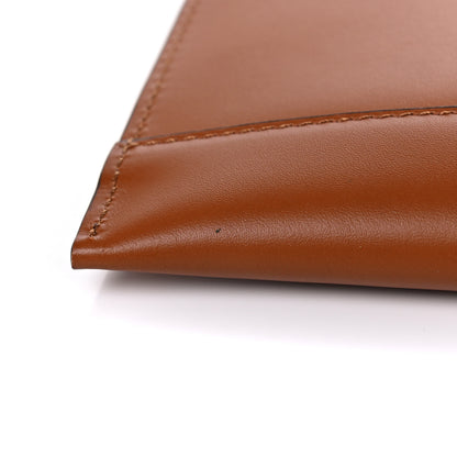 Fendi Vitello King Logo Embossed Medium Flat Pouch Cuoio 13 of 17