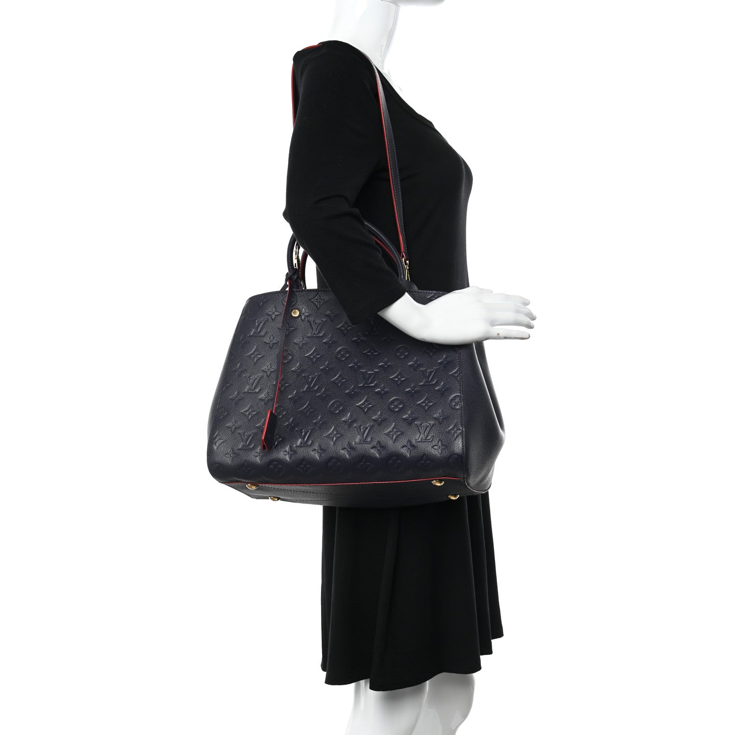 Louis Vuitton Empreinte Montaigne GM Marine Rouge 2 of 15