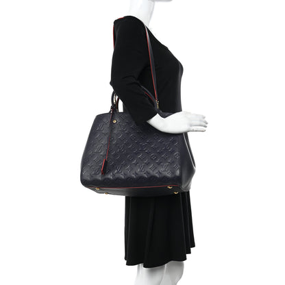 Louis Vuitton Empreinte Montaigne GM Marine Rouge 2 of 15