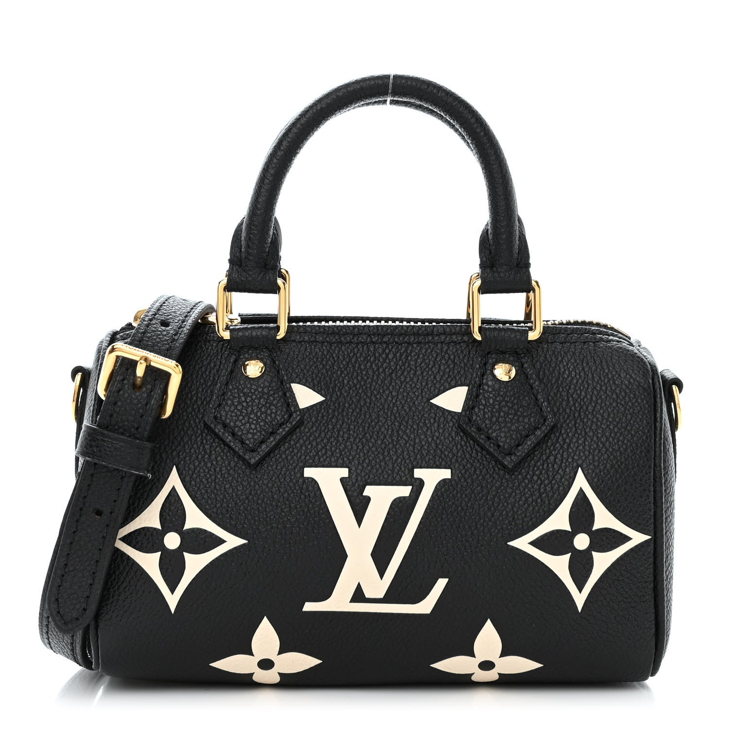Louis Vuitton Empreinte Monogram Giant Nano Speedy Black Beige 1 of 10