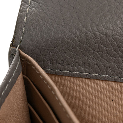 Chloe Calfskin Marcie Continental Flap Wallet Cashmere Grey 7 of 10