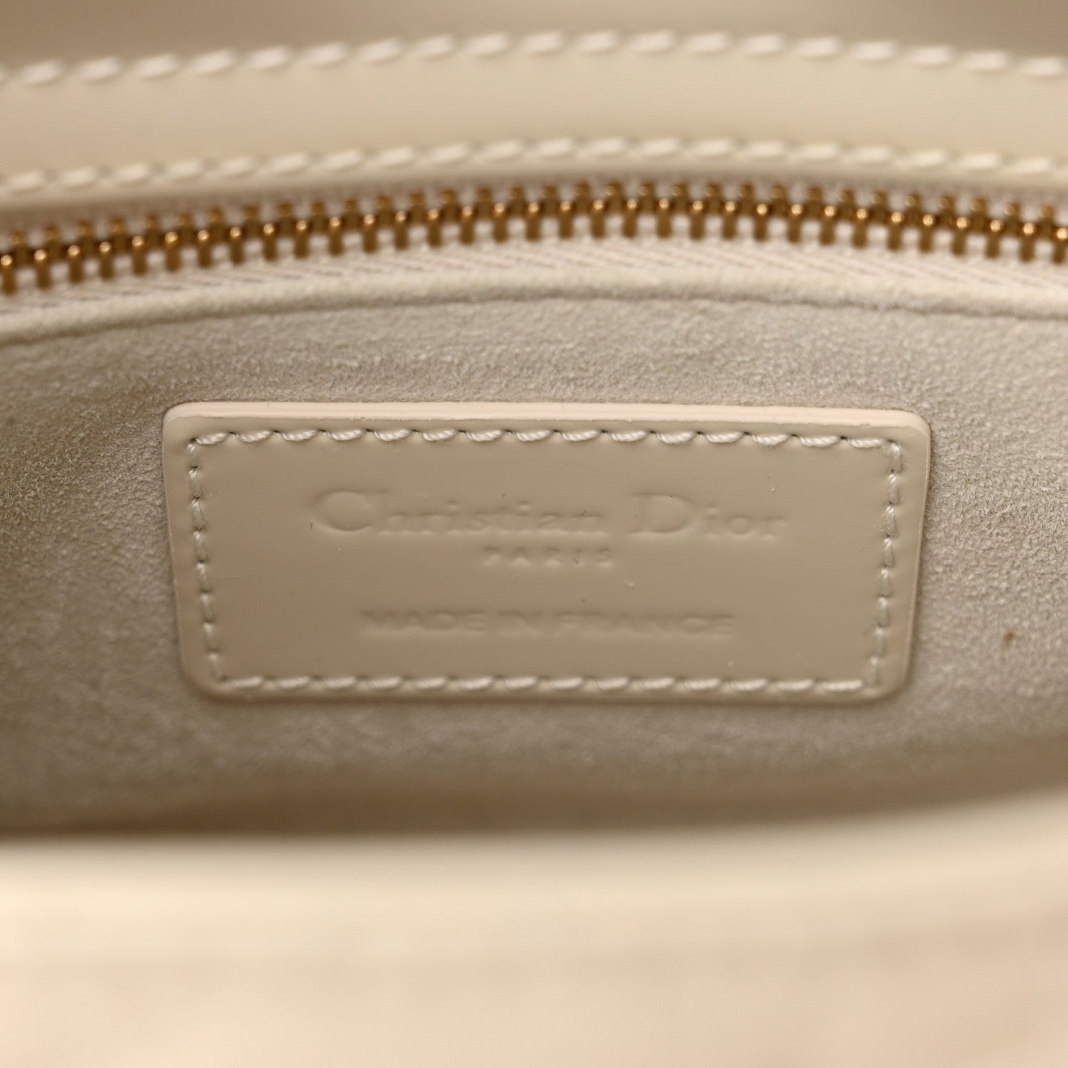 Christian Dior Patent Cannage Mini Lady Dior Latte 7 of 11