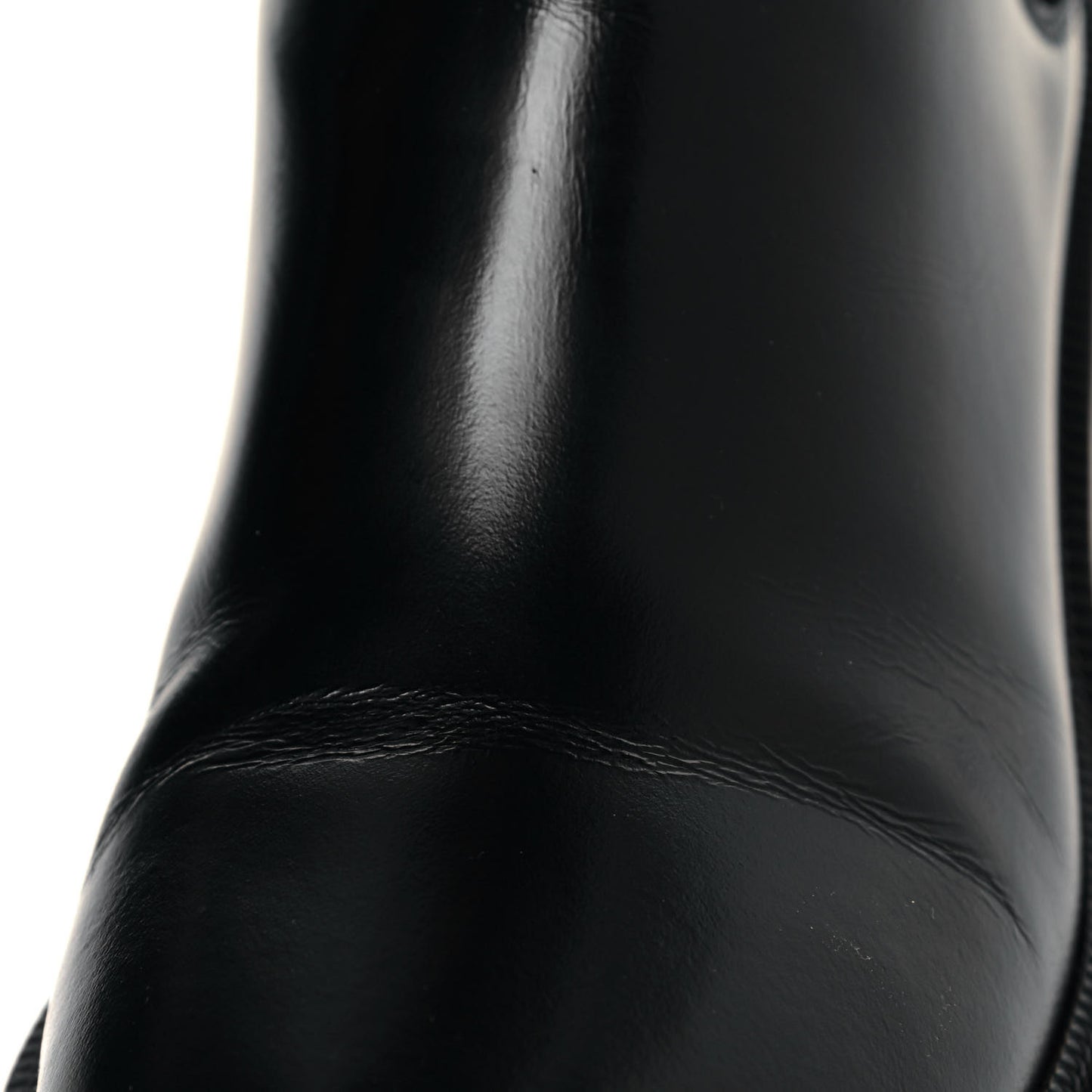 Calfskin Crystal GG Trip Chelsea Ankle Boots 37 Black