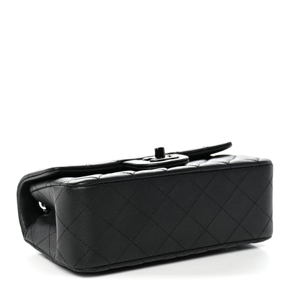 Chanel Lambskin Quilted Mini Rectangular Flap So Black 4 of 10
