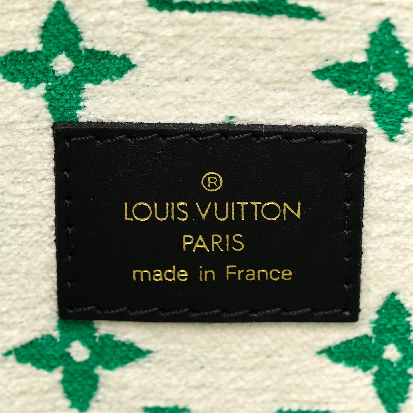 Jacquard Velvet Monogram Onthego PM Green