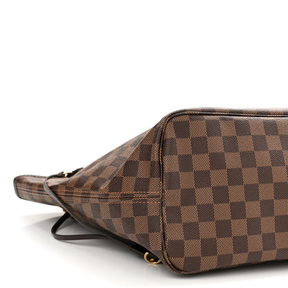 Louis Vuitton Damier Ebene Neo Neverfull MM Rose Ballerine 8 of 11