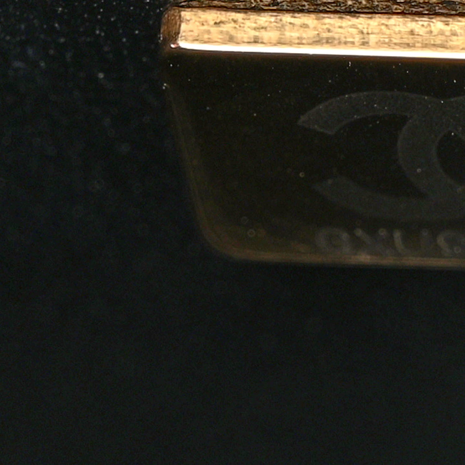 Chanel Calfskin Quilted Studded Square Vanity Case Black 7 of 12