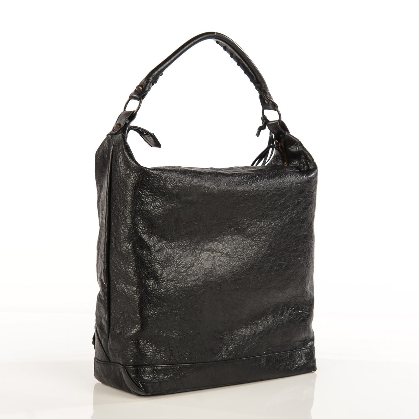 Agneau Classic Hardware Day Hobo Black