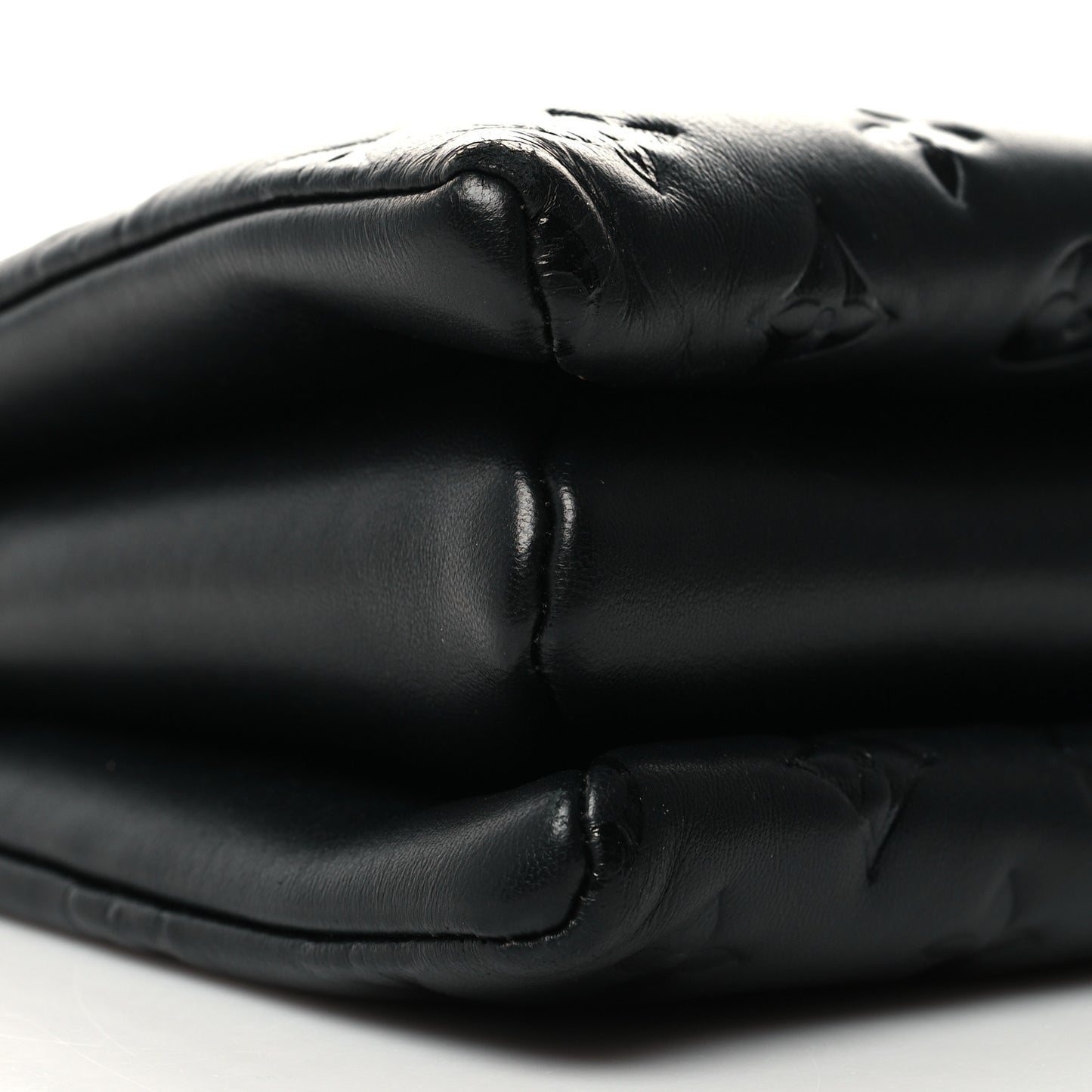 Lambskin Embossed Monogram Coussin PM Black