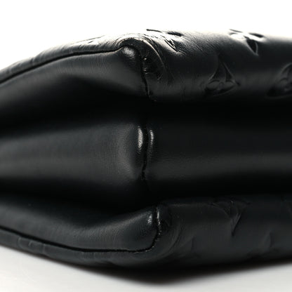 Louis Vuitton Lambskin Embossed Monogram Coussin PM Black 10 of 12