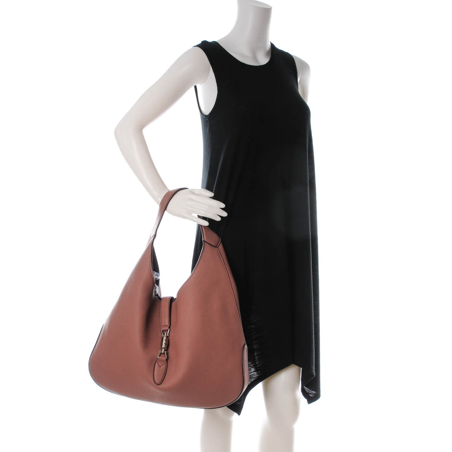 Soft Grained Calfskin Large Jackie Hobo Rosy Phard