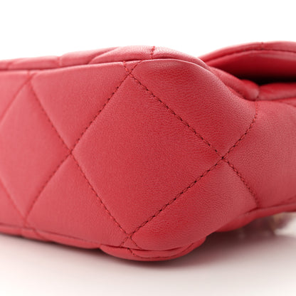 Chanel Lambskin Plexiglass Quilted Coco Love Flap Red 10 of 13