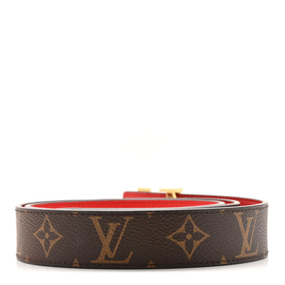 Louis Vuitton Monogram 30mm LV Initiales Reversible Belt 90 36 Coquelicot 2 of 10