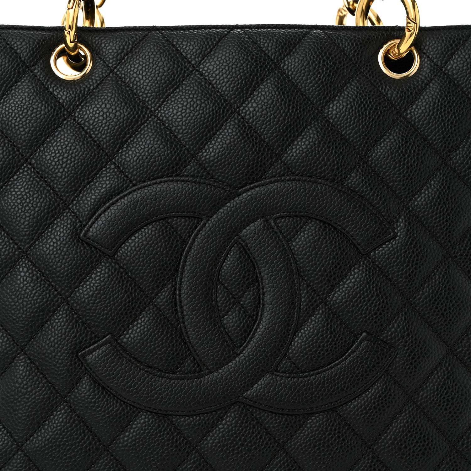 Chanel Caviar Quilted Grand Shopping Tote GST Black 8 of 11